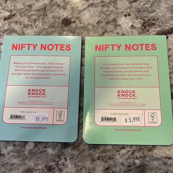 2 Note Pads 50 sheets each - Picture 2 of 2